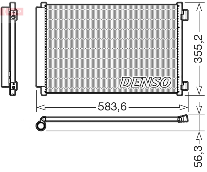 DENSO DCN09146 Kondensator, Klimaanlage
