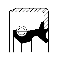 CORTECO 19016632B Wellendichtring, Lenkgetriebe