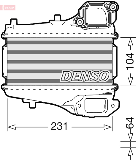DENSO DIT40001 Ladeluftkühler