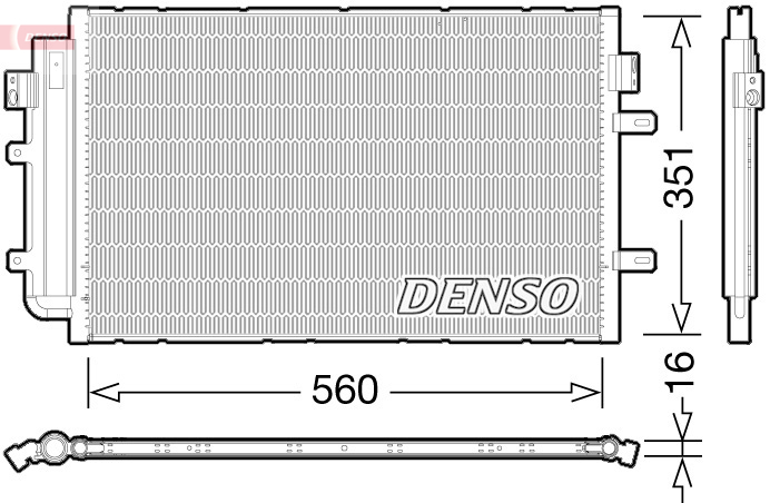 DENSO DCN12005 Kondensator, Klimaanlage