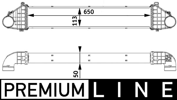 MAHLE CI 139 000P Ladeluftkühler BEHR *** PREMIUM LINE ***