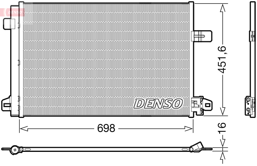 DENSO DCN32028 Kondensator, Klimaanlage
