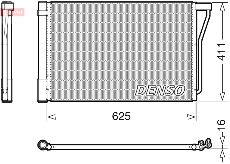 DENSO DCN05022 Kondensator, Klimaanlage