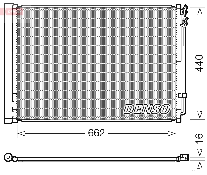 DENSO DCN05032 Kondensator, Klimaanlage