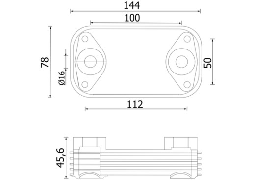 MAHLE CLC 320 000S Ölkühler, Motoröl BEHR