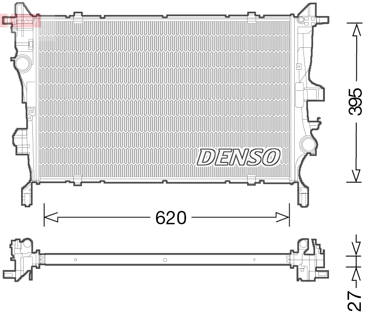 DENSO DRM09045 Kühler, Motorkühlung